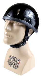 JACKSUN'S NOVELTY HELMET -SMOKEY- DULL BLACK