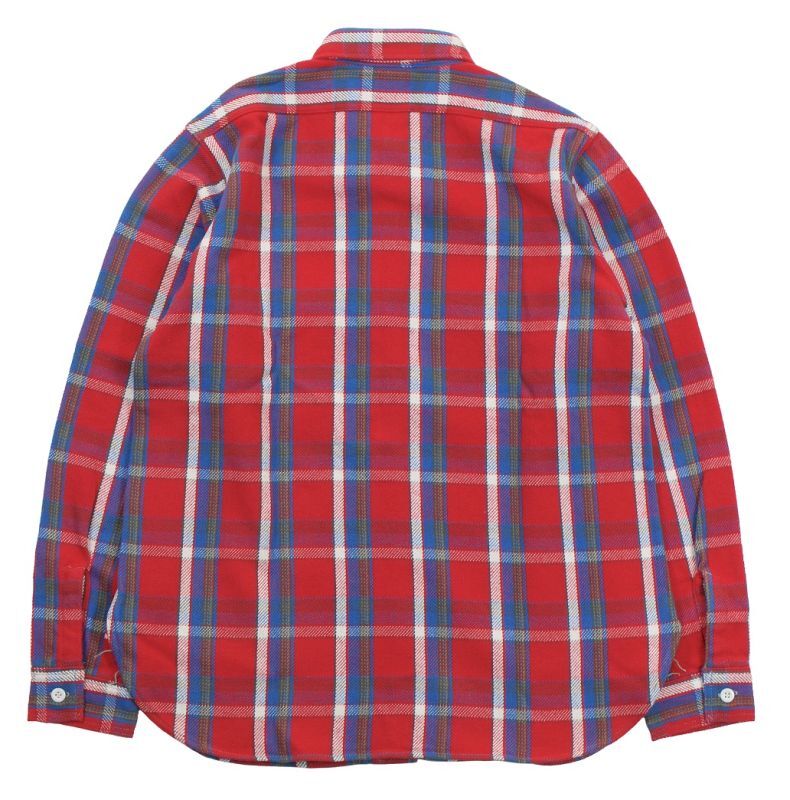 WAREHOUSE & CO. Lot 3104 FLANNEL SHIRTS B柄 ONE WASH レッド