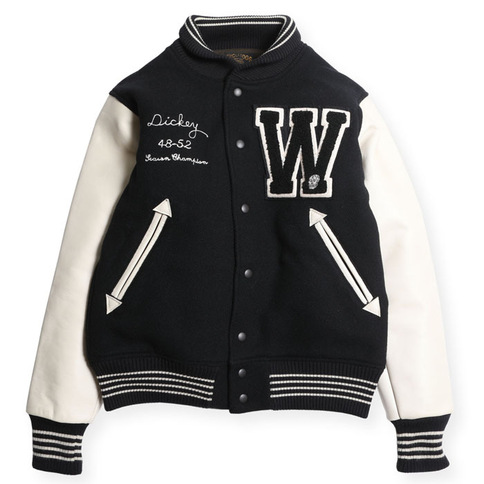 WESTRIDE -WR AWARD JACKET- BLK×CRM